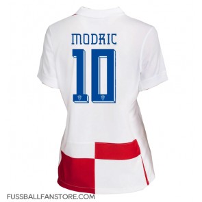 Kroatien Luka Modric #10 Replik Heimtrikot Damen EM 2024 Kurzarm